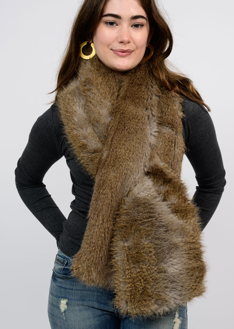 FAUX FUR SCARF