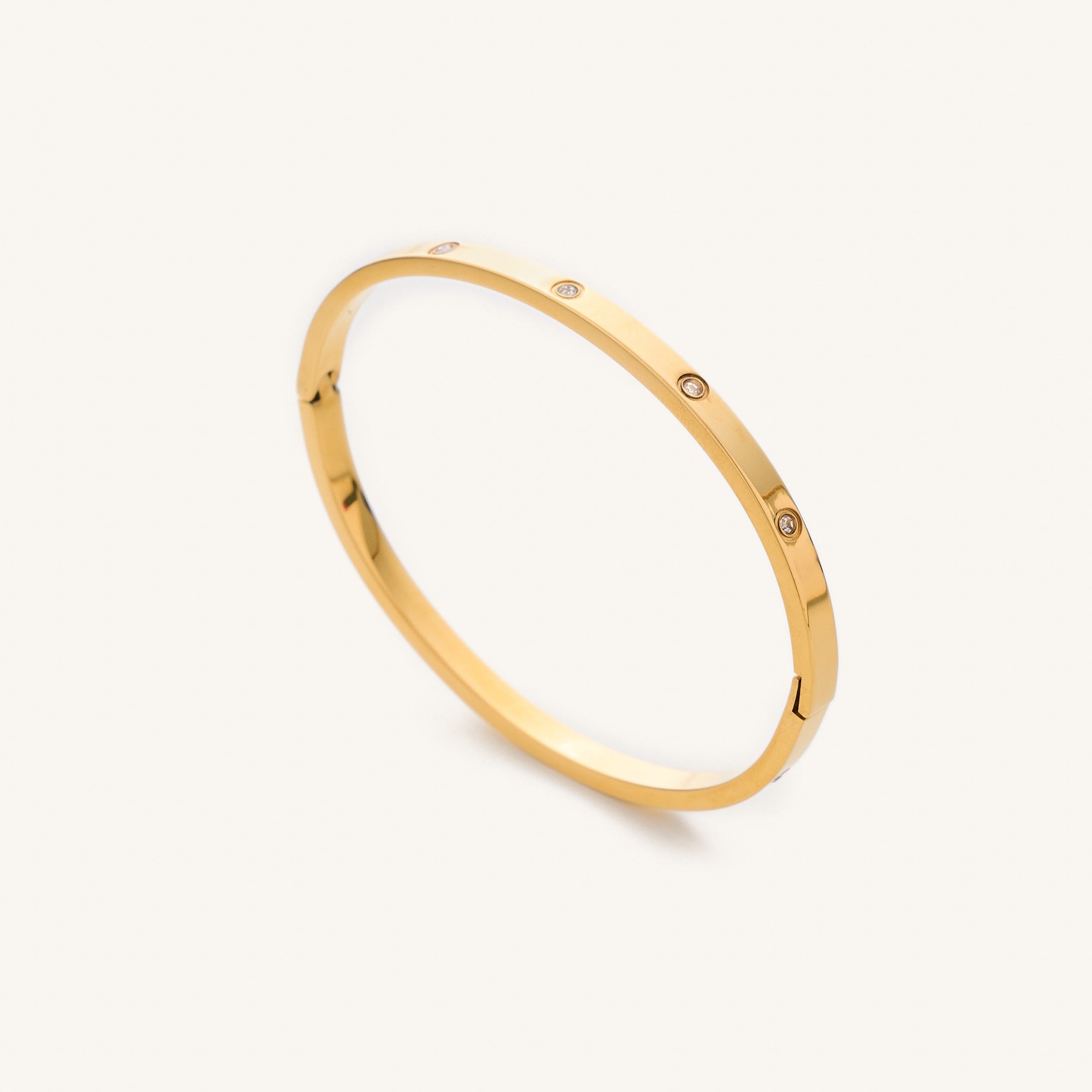 Mini Corinne Gold Bangle Bracelet