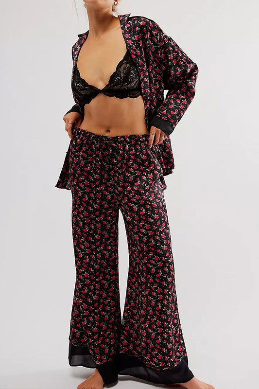 ROSE PRINT PJ SET