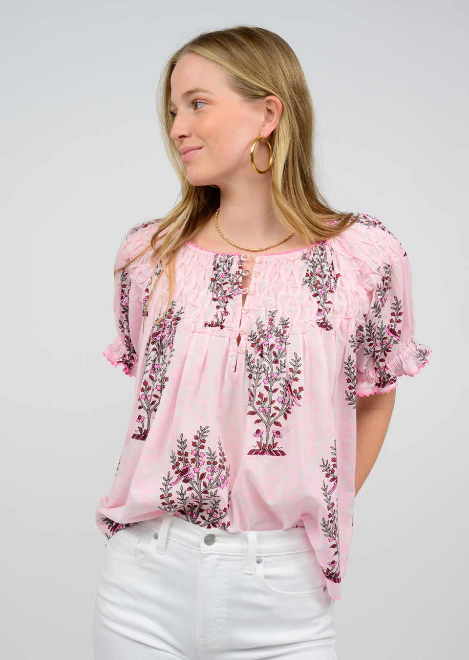 Pink Floral Top