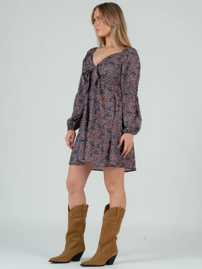 LANEY TIE FRONT BOHO DRESS