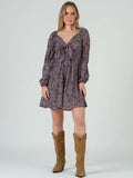 LANEY TIE FRONT BOHO DRESS