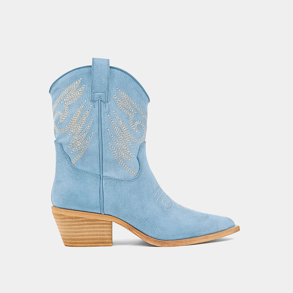 ZAHARA SKY BLUE BOOTIE