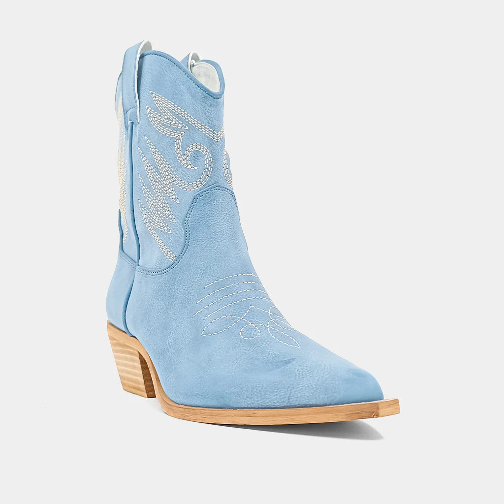 ZAHARA SKY BLUE BOOTIE