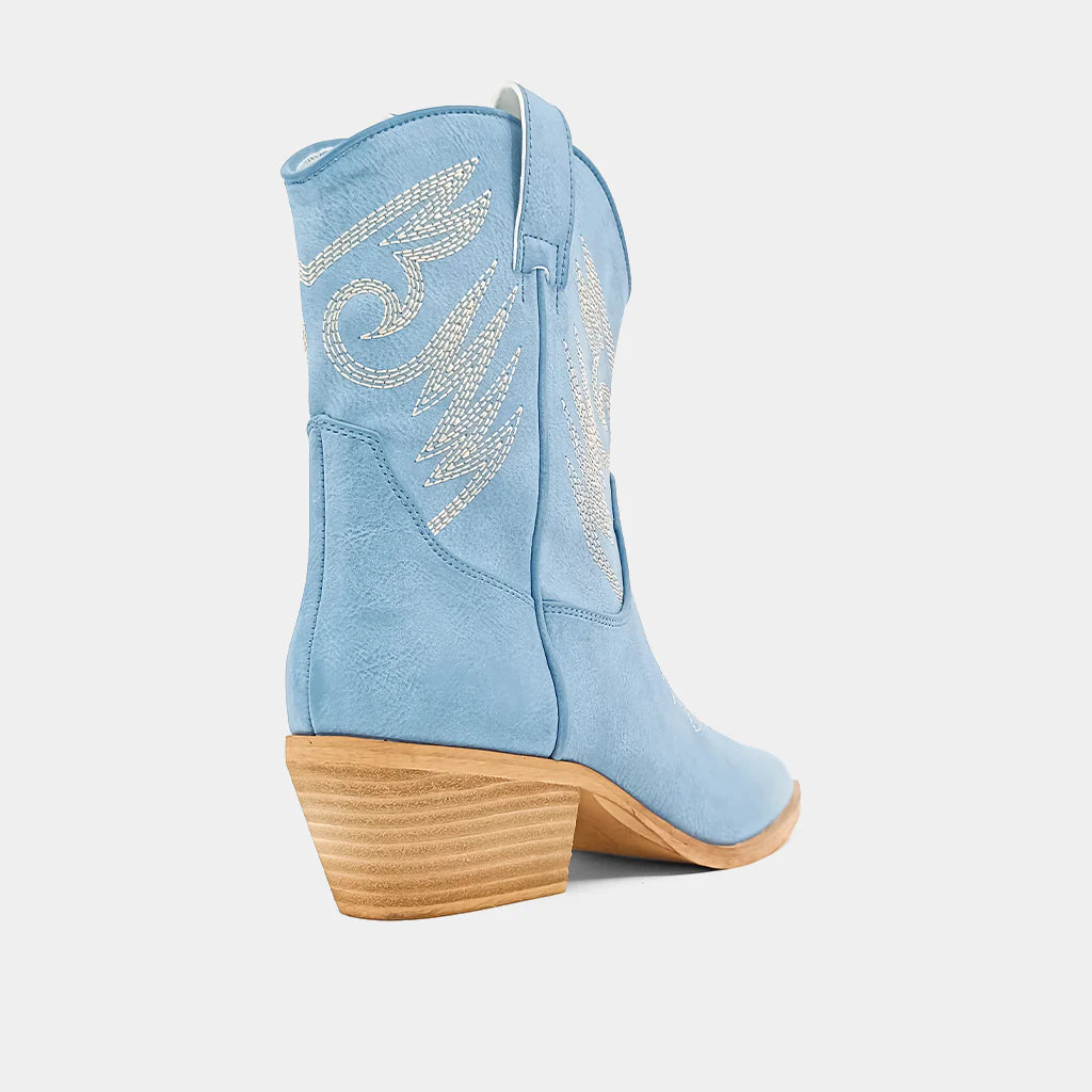 ZAHARA SKY BLUE BOOTIE