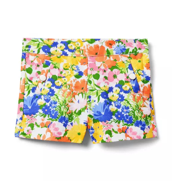 FLORAL CANVAS SHORT