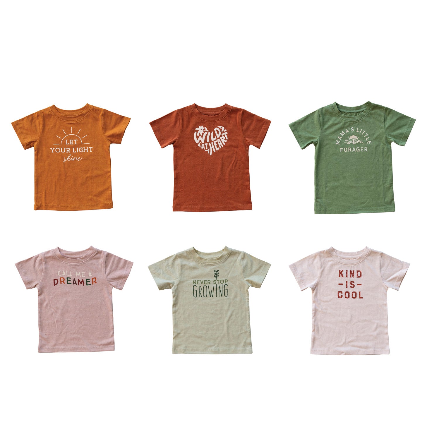 Translation missing: en.Cotton Kid&#39;s Tee w/ Words, Multi Color, 6 Styles (18-24 months, 2T, 3T, 4T): TWEEN, CHILD,  & BABY