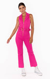 Jacksonville cropped jumpsuit hot pink