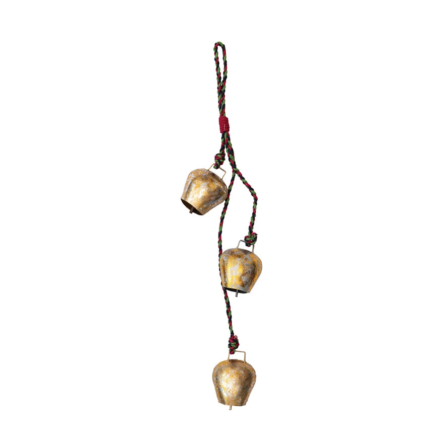 27"H Hanging Metal Bells